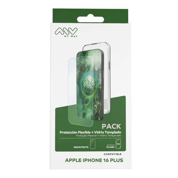 Mobilā Telefona Vāciņš un Aizsargierīce Myway iPhone 16 Plus