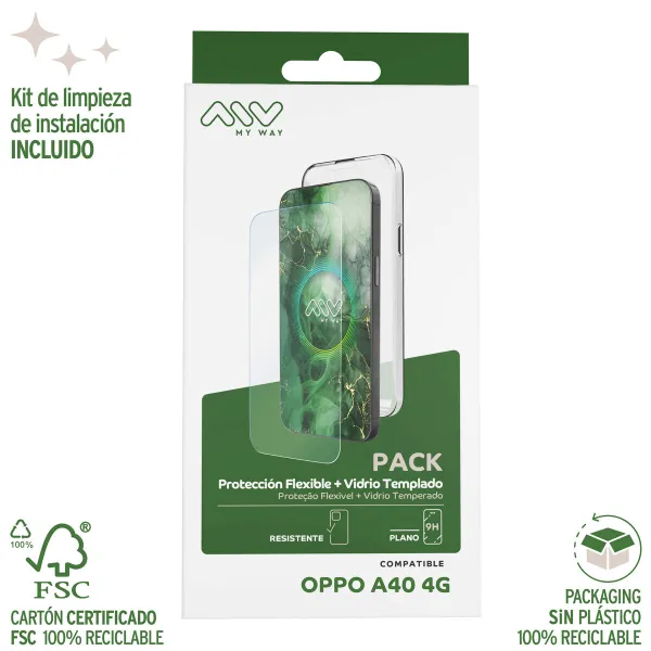 Mobilā Telefona Vāciņš un Aizsargierīce Myway A40 4G Oppo A98