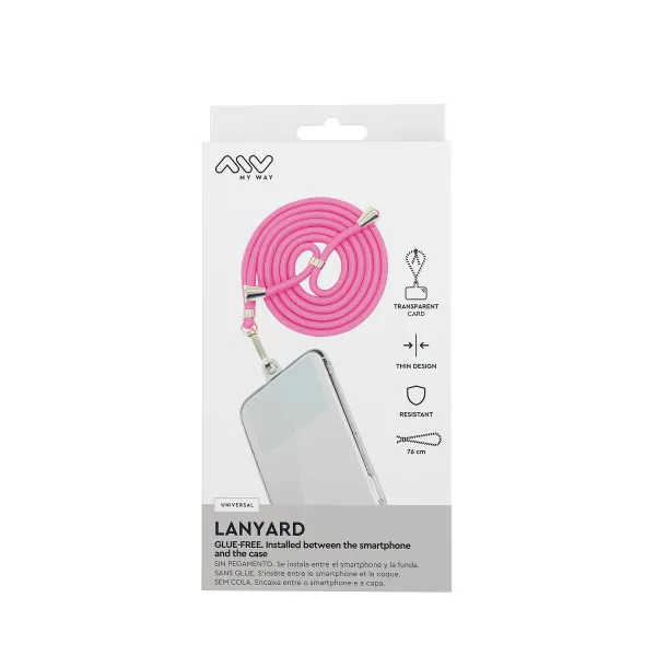 Mobile Phone Lanyard Myway Pink