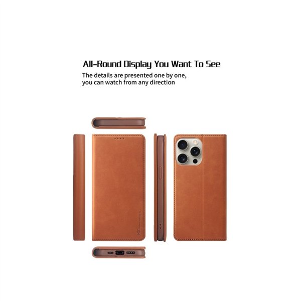 HDD Magnetic Wallet Case Samsung A125 A12/M127 M12 brown