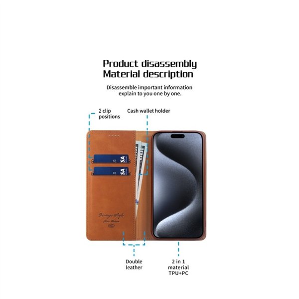 HDD Magnetic Wallet Case Samsung A325 A32 4G purple