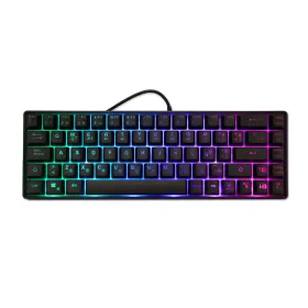 Klaviatūra CoolBox mini TM065 Juoda Ispaniška Qwerty