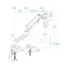 TV Statīvs TooQ DB1334TNR-B 34" 13" 10 kg