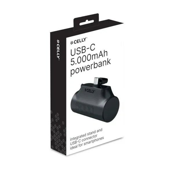 Powerbank Celly PBC5000BK 5000 mAh Juoda
