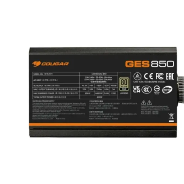 Power supply Cougar 31GK085001P01 850 W