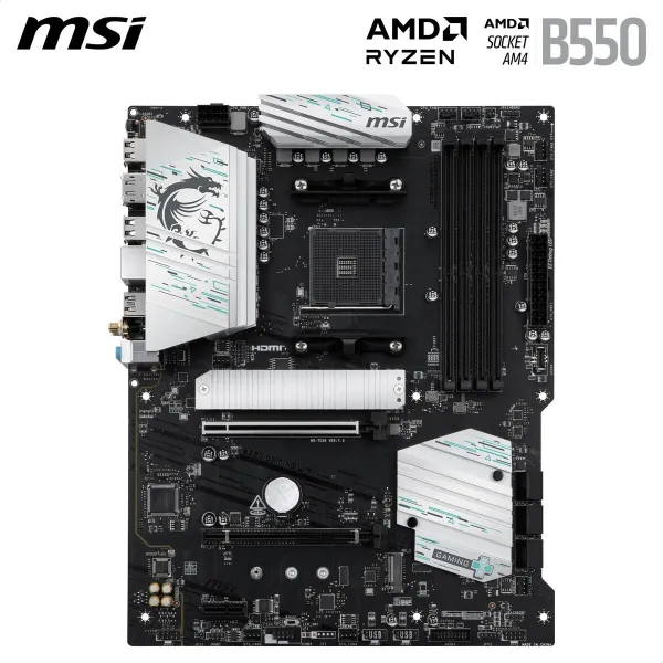 Pagrindinė plokštė MSI B550 AMD AM4 AMD B550 AMD