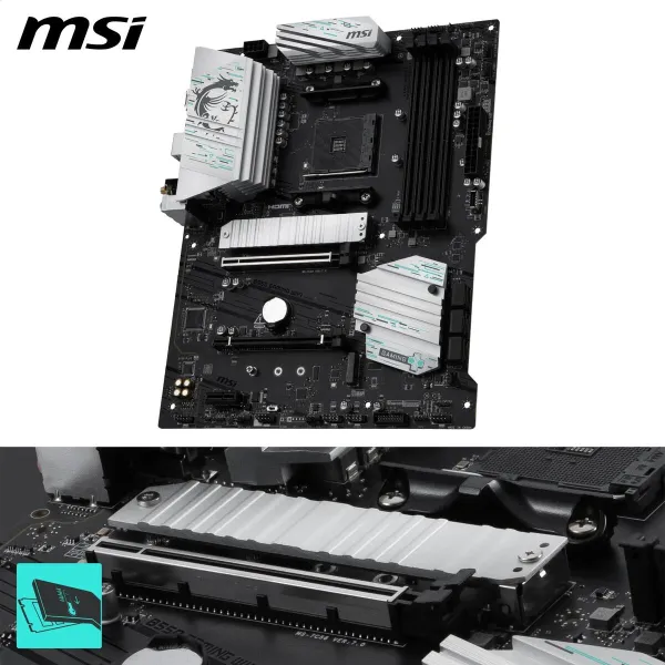 Pagrindinė plokštė MSI B550 AMD AM4 AMD B550 AMD