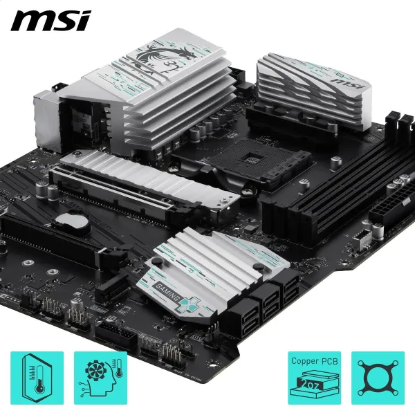 Pagrindinė plokštė MSI B550 AMD AM4 AMD B550 AMD