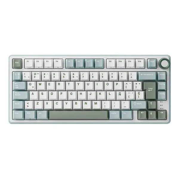 Klaviatūra Royal Kludge R75 Sidabras RGB