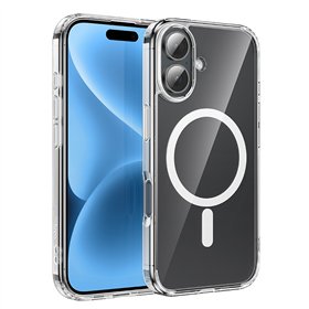 Case Hoco Magnetic Airbag Anti-Fall Protective Shell Apple iPhone 16 Plus transparent