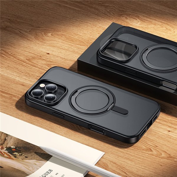 Case Hoco Magnetic Stand 2in1 Apple iPhone 16 Pro Max black