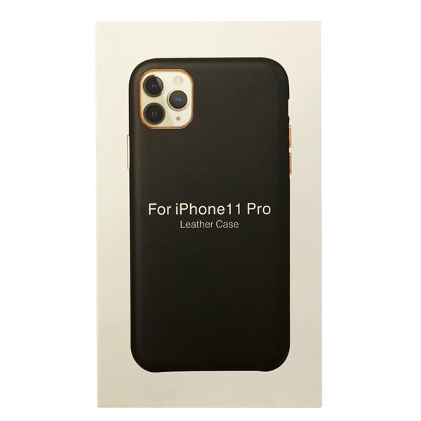Case Leather Case Apple iPhone 12 Pro Max black
