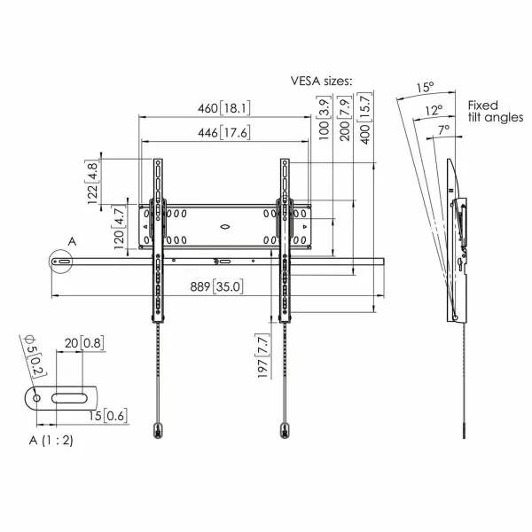 TV Statīvs Vogel's 7045100 55" 42" 50 kg