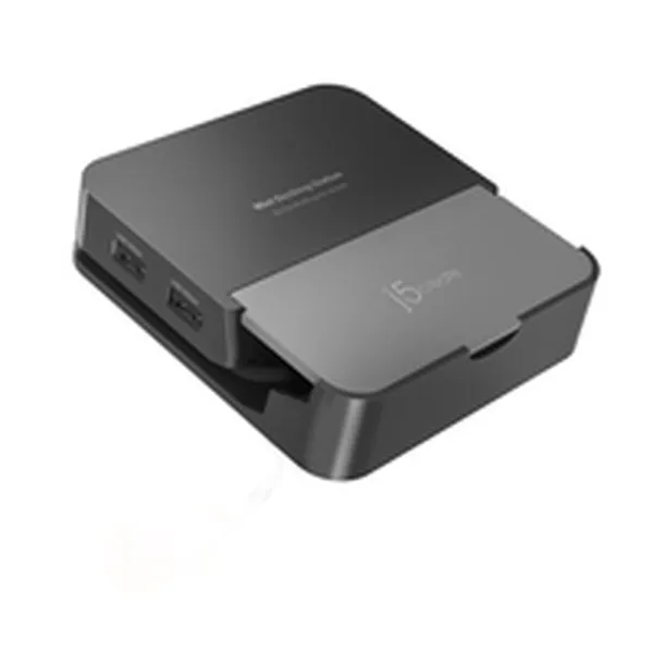 USB Centrmezgls j5create JCD624-N Melns Pelēks