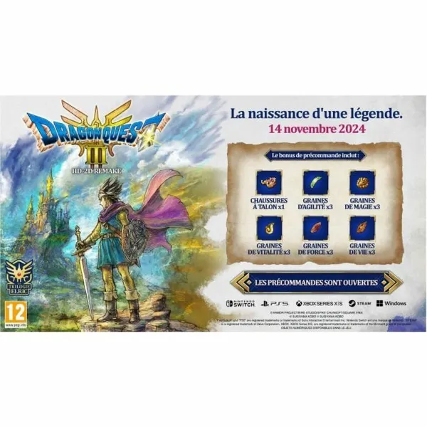 Videomäng Switch konsoolile Square Enix Dragon Quest III Hd-2d Remake