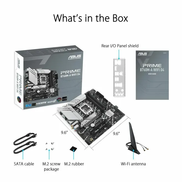 Pagrindinė plokštė Asus PRIME B760M-A WIFI D4 LGA 1700