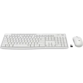 Klaviatūra ir belaidė pelė Logitech MK295 Balta Prancūzų AZERTY