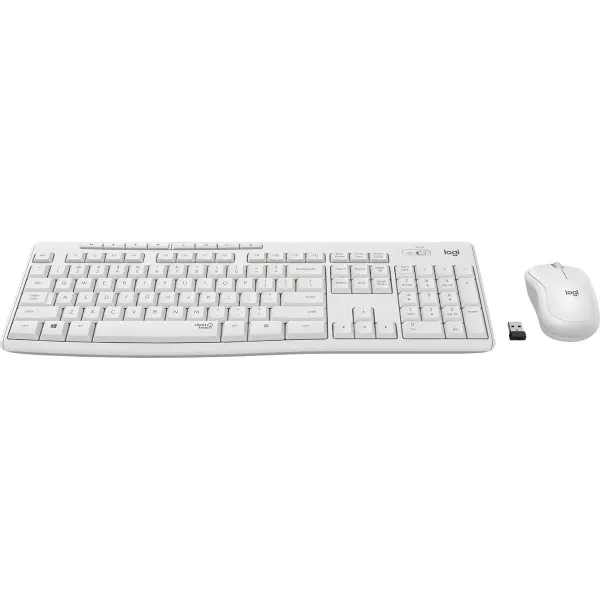 Klaviatūra ir belaidė pelė Logitech MK295 Balta Prancūzų AZERTY