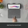 Bluetooth klaviatūra su atrama planšetei Logitech Combo Touch Pilka Prancūzų AZERTY