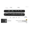 USB-разветвитель i-Tec C31KVMHDMIDOCKPD Чёрный 100 W