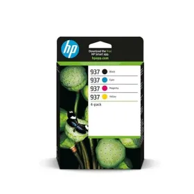Originaalne Tindikassett HP Kollane Sinine Must Fuksiinpunane (12 Ühikut)
