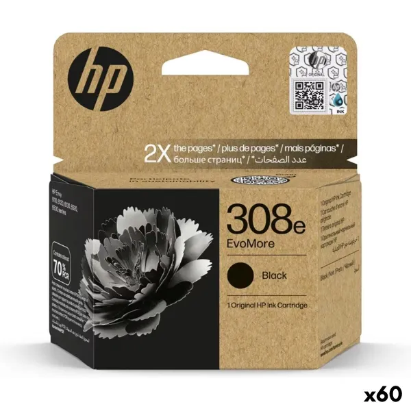 Originaalne Tindikassett HP Nº 308E Must (60 Ühikut)