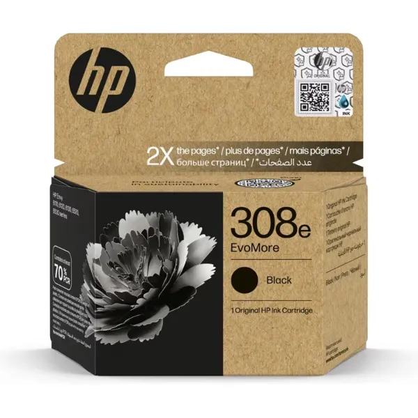 Originaalne Tindikassett HP Nº 308E Must (60 Ühikut)
