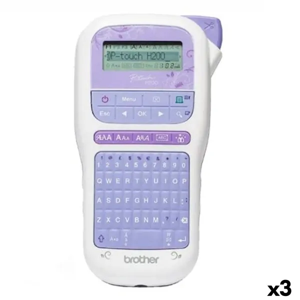 Elektrinis ženklinimo aparatas Brother PT-H200 Balta (3 vnt.)