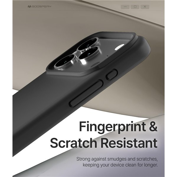 Case Mercury Pure Magsafe Silicon Case Apple iPhone 17 Pro black