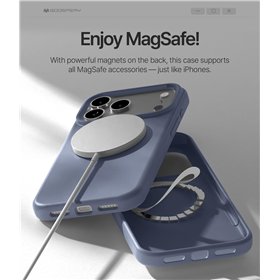 Case Mercury Pure Magsafe Silicon Case Apple iPhone 17 Pro Max lavander gray
