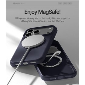 Case Mercury Pure Magsafe Silicon Case Apple iPhone 17 Pro Max dark blue