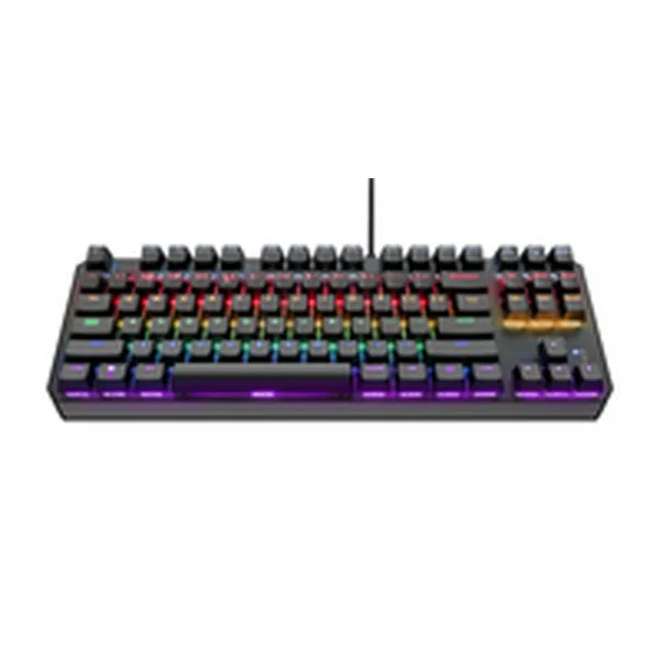 Žaidimų klaviatūra Trust 24407 Juoda Ispaniška Qwerty