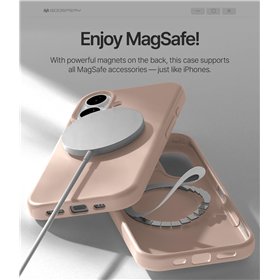 Case Mercury Pure Magsafe Silicon Case Apple iPhone 17 pink sand