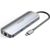 USB-keskitin Vention TOKHB 100 W Hopeinen