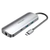 USB-разветвитель Vention TOMHB 100 W Серебристый