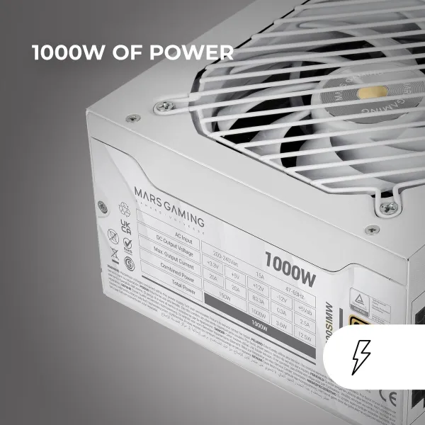 Power supply Mars Gaming MPB1000SIMW 1000 W 80 Plus Gold