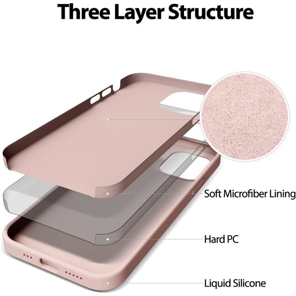 Case Mercury Silicone Case Apple iPhone 15 Pro Max pink sand