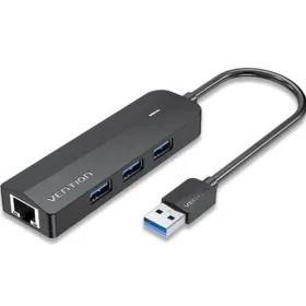USB Centrmezgls Vention CHNBB Melns