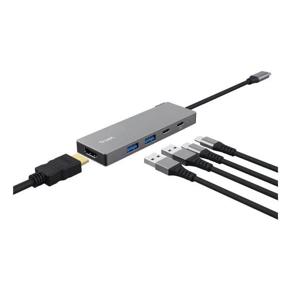 USB-разветвитель Trust 26062 Серый