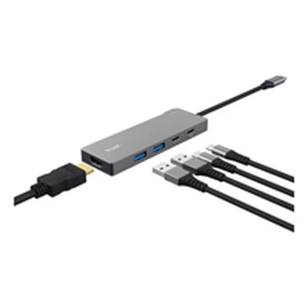 USB-разветвитель Trust 26062 Серый