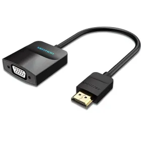 HDMI - VGA adapteris Vention 42444 Juoda 15 cm