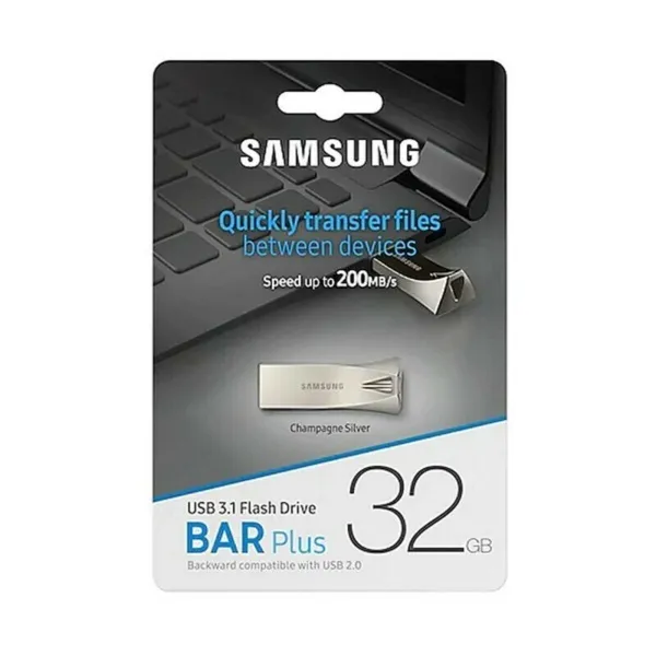 USB atmintukas 3.1 Samsung Bar Plus Sidabras