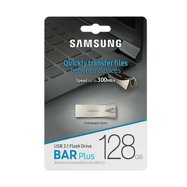 USB atmintukas 3.1 Samsung Bar Plus Sidabras