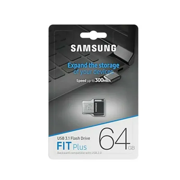 USB atmintukas 3.1 Samsung Bar Fit Plus Juoda