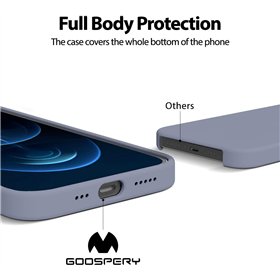 Dėklas Mercury Silicone Case Samsung S731 S25 FE levandos pilka