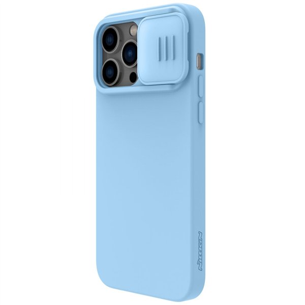 Case Nillkin CamShield Silky Magnetic Silicone Apple iPhone 14 Pro light blue