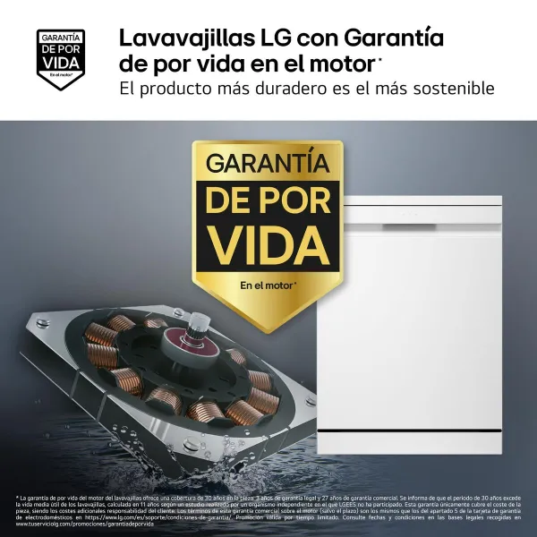 Dishwasher LG DF375HWS 60 cm White