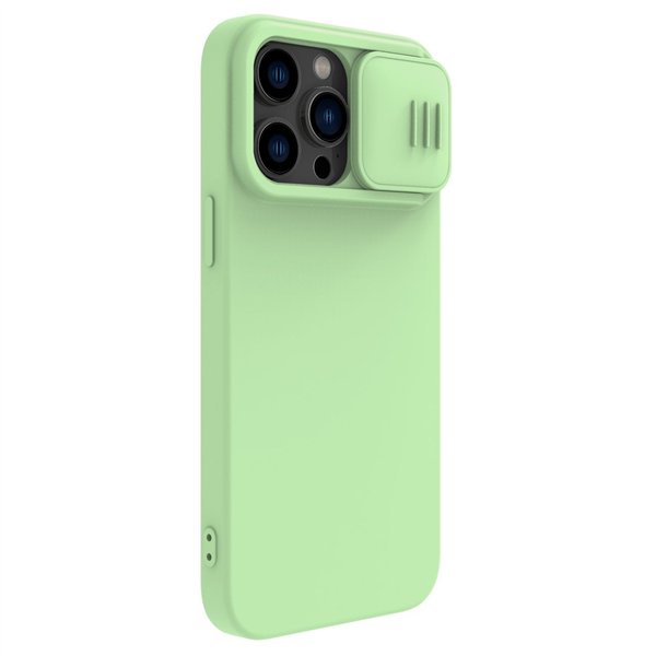 Case Nillkin CamShield Silky Magnetic Silicone Apple iPhone 14 light green