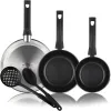 Pan Magefesa Silver Stainless steel Ø 24 cm Ø 20 cm Ø 28 cm 3 Pieces (3 Units)