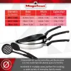 Pan Magefesa Silver Stainless steel Ø 24 cm Ø 20 cm Ø 28 cm 3 Pieces (3 Units)